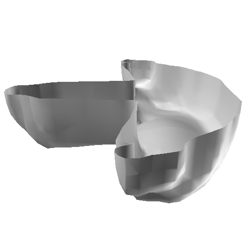 Isosurface of the mises stress.